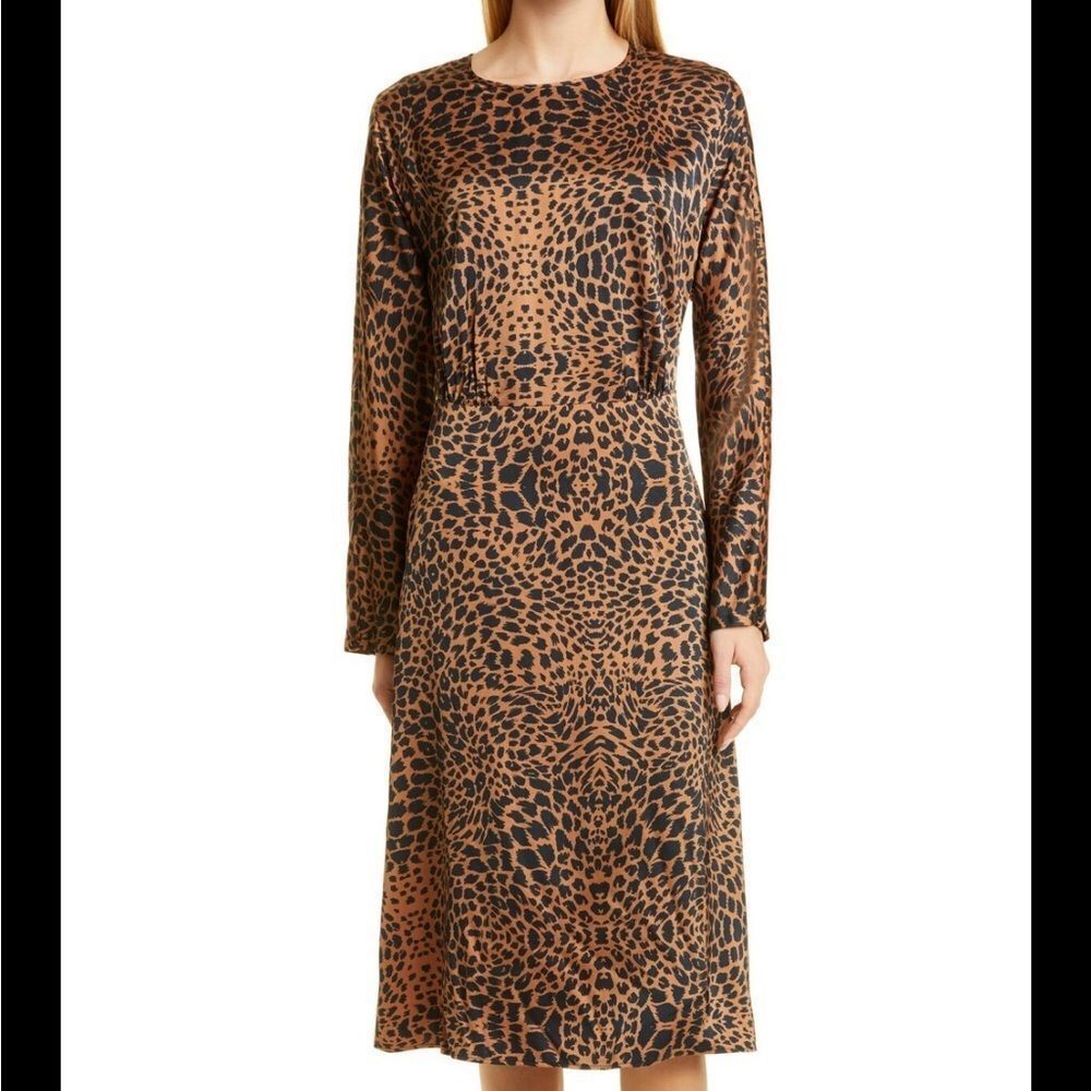 Hugo boss darkea long sleeve animal print dress NWT - Picture 2 of 9